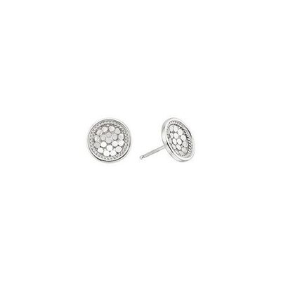 Dish Stud Earrings - Silver