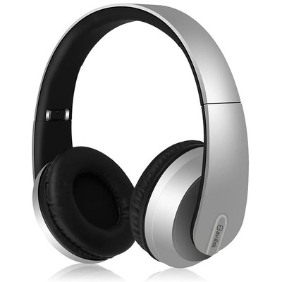 Bluetooth Headphones with Dynamic Bass - Silver