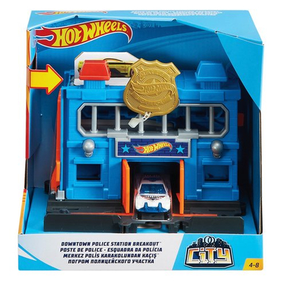 Hot Wheels City Downtown Police Station Breakout Play Set Hot Wheels City Downtown Police Station Breakout Play Set