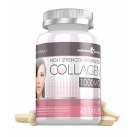 Image of Hydrolysed Collagen High Strength 1,000mg for Hair, Skin & Nails + Vitamin C - 60 Tablets