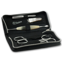 Image of Hans Kniebes Luxury 5 Piece Real Horn Manicure Set