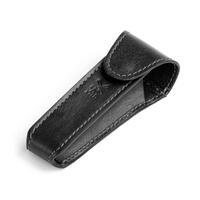 Image of Muhle Black Leather Safety Razor Travel Pouch