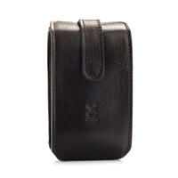 Image of Muhle Black Leather Travel Razor and Shaving Brush Case Only