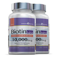 Image of Biotin Max 10,000mcg with Calcium - 120 Tablets