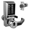 Image of DORMAKABA Simplex L1000 Series L1041B Digital Lock Lever Operated With Key Override & Passage Set - PB RH With Cylinder