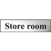 Image of ASEC Store Room 200mm x 50mm Chrome Self Adhesive Sign - 1 Per Sheet