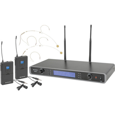 Dual UHF Beltpack Microphone System