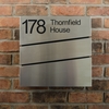 Image of Stainless Steel Personalised Letterbox - The Statement