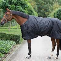 Image of Back on Track&#174; Equine / Horse Rain Rug/Coat/Blanket - 125cm Black
