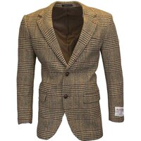 Harris Tweed Mens Desert Tan Herringbone Checked Blazer / Jacket - 38