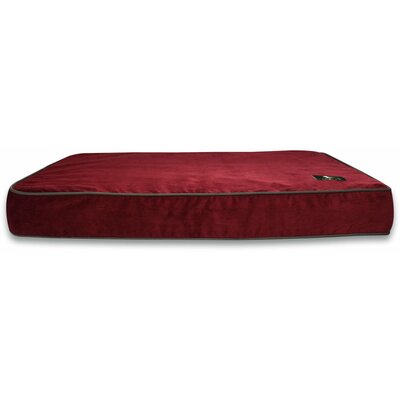 Hunt & Wilson Corduroy Luxury Memory Foam Dog Bed / Mattress - Medium: 80x60 cm Wine