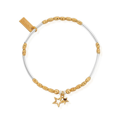 ChloBo Double Star Bracelet Gold & Silver