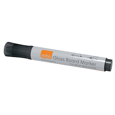 Nobo 1905322 Glass Whiteboard Marker Black