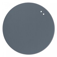 Image of NAGA Circle Glass Noticeboard Grey