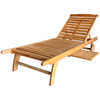 Image of FSC&#174; Certified Acacia Wooden Reclining Sun Lounger