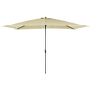 Image of 3m x 2m Rectangular Garden Parasol - Beige