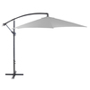 Image of 3m Hanging Banana Cantilever Garden Parasol - Light Grey