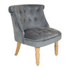 Image of Toulouse Velvet Occasional Chair Grey