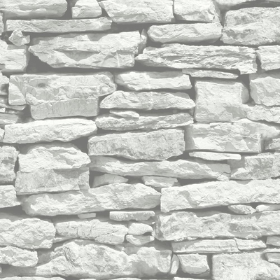 Moroccan Wall White Slate Stone Wallpaper Arthouse 623009