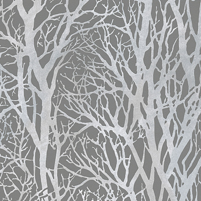 Tree Branches Wallpaper Dark Grey and Silver AS Creation 30094-3