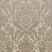 Image of Crown Signature Damask Wallpaper Biscuit M1066