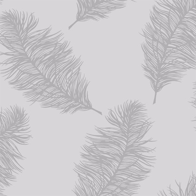 Fawning Feather Wallpaper Silver / Grey Holden 12626