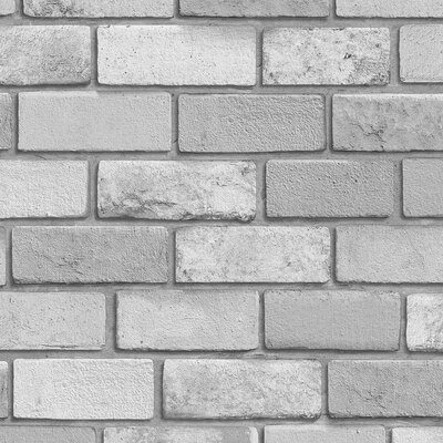 Diamond Brick Wallpaper Silver Grey Arthouse 669401