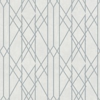 Image of Portfolio Linear Geometric Wallpaper Grey / Silver Rasch 215113
