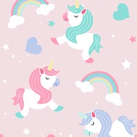 Image of Believe in Unicorns Wallpaper Pink World of Wallpaper A365 CAO 1