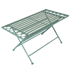 Image of Charles Bentley Wrought Iron Coffee Table - Sage Green