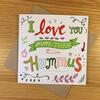 Image of Emily McCann - Vegan Greeting Cards - "I Love You More Than Hummus"
