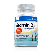 Image of Vitamin B Complex Tablets, 100% RDA, Suitable for Vegetarians & Vegans - 120 Tablets