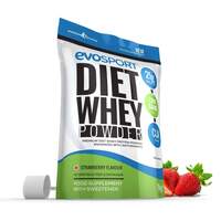 Image of EvoSport Diet Whey Protein with CLA, Acai Berry & Green Tea 1kg - Strawberry