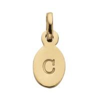 Image of Bespoke Alphabet &#039;C&#039; Charm - Gold