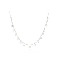 Image of Charm Collar Choker Necklace - Silver