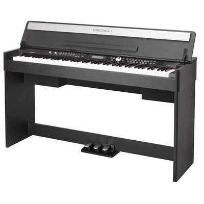 88 Key Digital Piano with White Cabinet