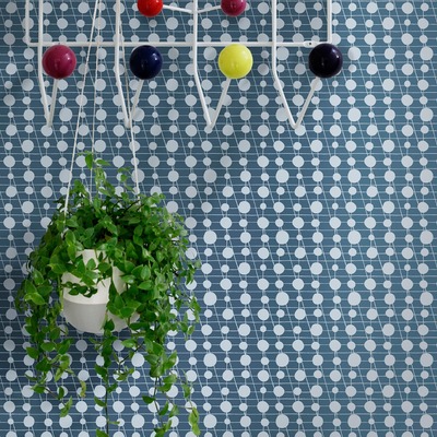 Pavilion Wallpaper Washed Denim Mini Moderns AZDPT041WD

