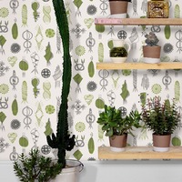 Image of Equinox Wallpaper Asparagus Mini Moderns AZDPT026AS