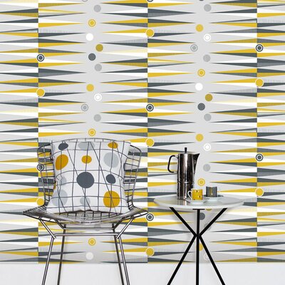 Backgammon Wallpaper Mustard Mini Moderns AZDPT020MU
