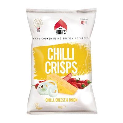 Mr Singh’s - Chilli, Cheese & Onion Crisps (40g)