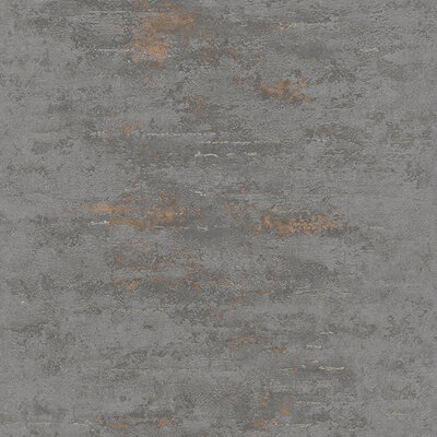 Orion Rocca Industrial Texture Wallpaper Dark Grey / Copper GranDeco ON4201