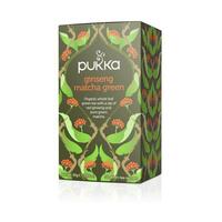 Image of Pukka Herbal Ayurveda Organic Ginseng Matcha Green 20bags