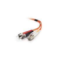 Image of C2G 2m LC/ST LSZH Duplex 62.5/125 Multimode Fibre Patch Cable