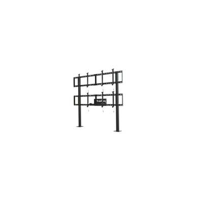 Peerless DS-S560-2X2 60" Fixed Black flat panel floorstand