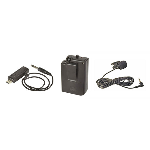 USB Lapel UHF Wireless Microphone System - 864.8MHz