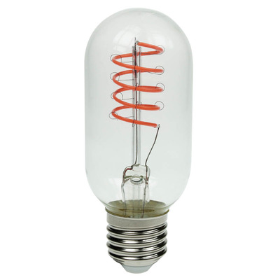 Spiral LED Filament Lamp 4W E27 - Red