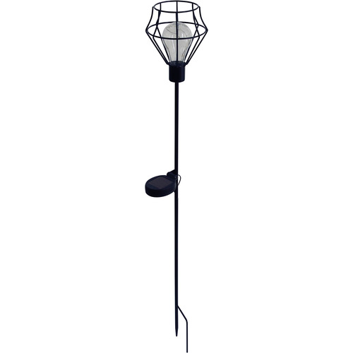 Solar Powered Garden Light - Rustic Copper Finish - Cable Free Stake Support
