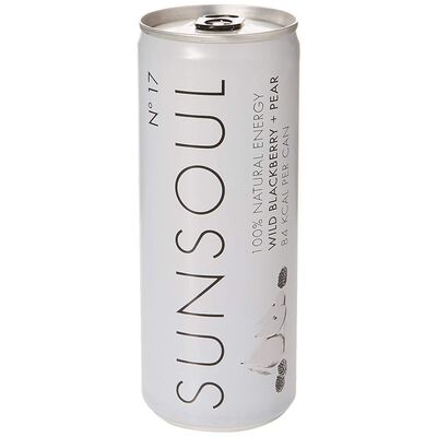 Sunsoul - Wild Blackberry and Pear - Natural Energy Drink (250ml)