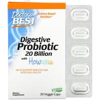 Image of Doctor's Best Digestive Probiotic 20 Billion with Howard (30 Veggie Caps)