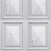 Image of Marble Wood Panel Effect Wallpaper Light Grey World of Wallpaper AG500-03